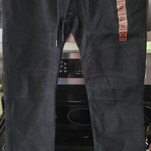 West 49 Brand Men's Black Twill Joggers By West 49